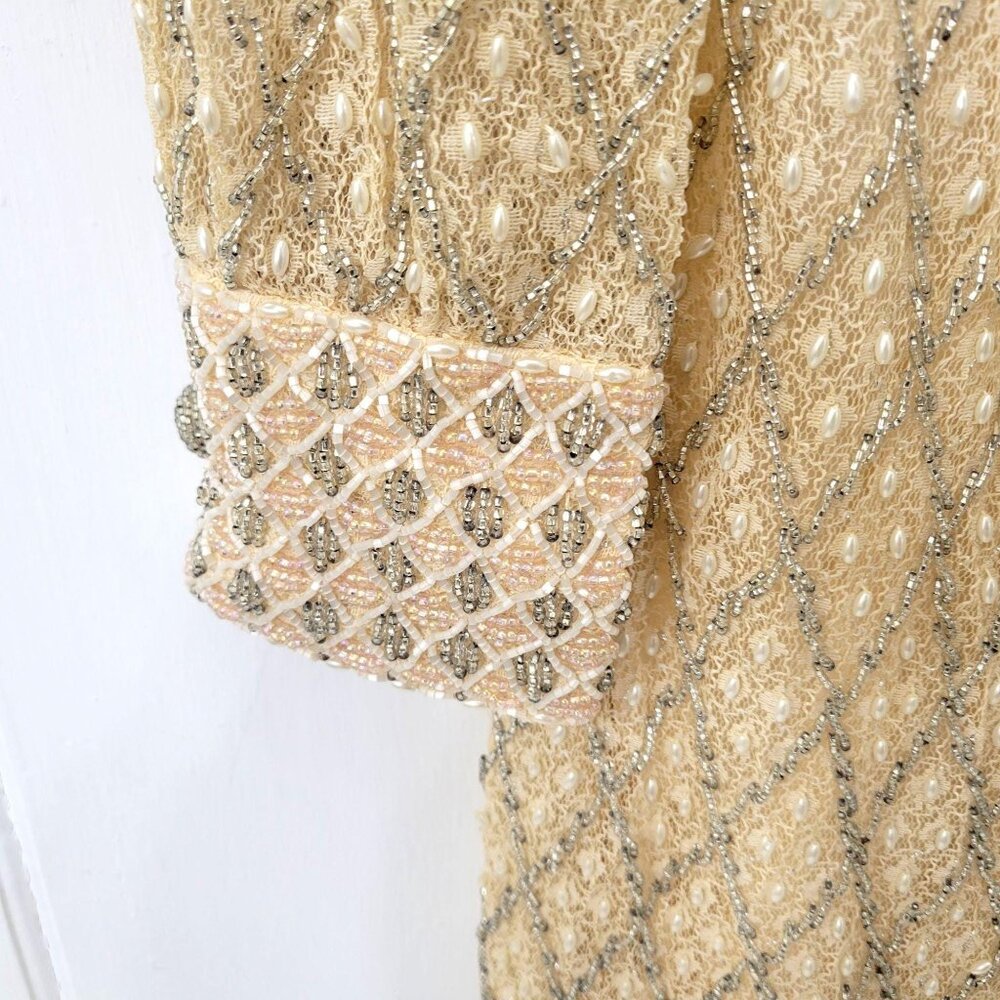 Valentina Inc. 1960's Beaded Shift Dress - Picture 5 of 10